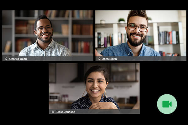 Screenshot of Zultys Multi-Party Video Conferencing