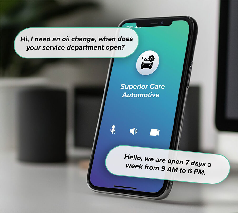AI Receptionist answers questions based on only approved information sources.